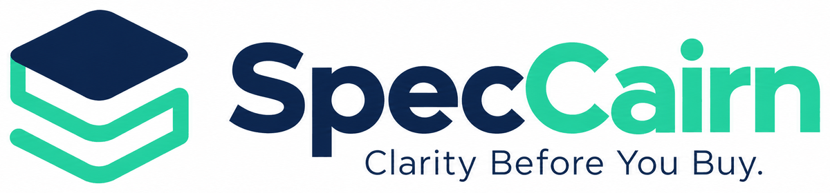 SpecCairn - Clarity Before You Buy.